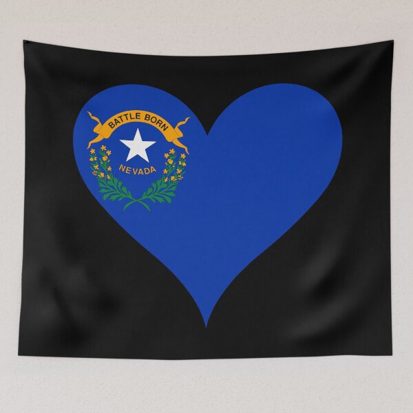 Item preview, Nevada Heart Flag designed and sold by NTGUILTY.