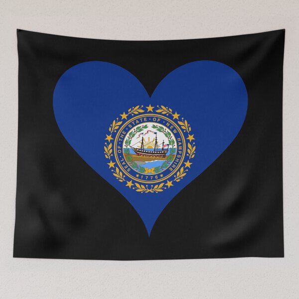 Item preview, New Hampshire Heart Flag designed and sold by NTGUILTY.
