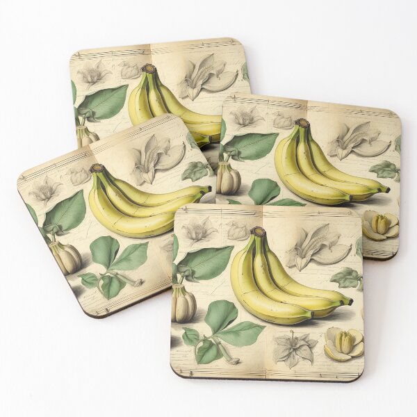 Artikelvorschau, Vintage Banana Botanical Sketch – Retro Tropical Fruit entworfen und verkauft von Antik by Schulz.