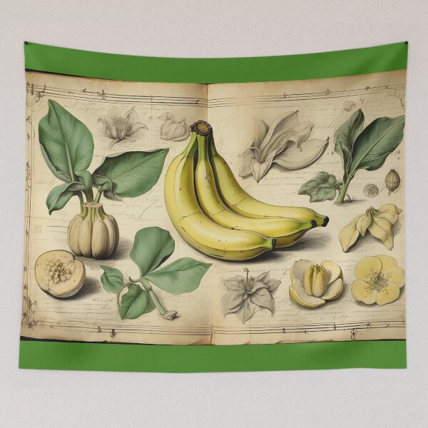 Item preview, Vintage Banana Botanical Sketch – Retro Tropical Fruit designed and sold by Antik by Schulz.