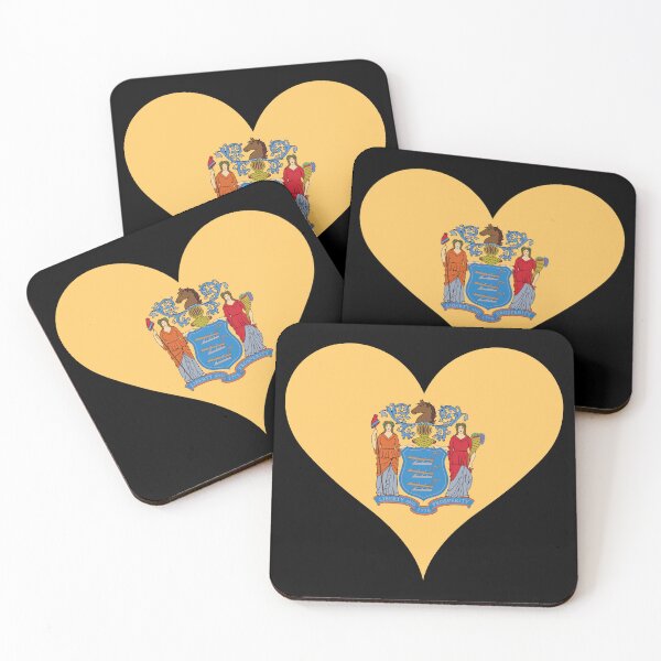 Item preview, New Jersey Heart Flag designed and sold by NTGUILTY.