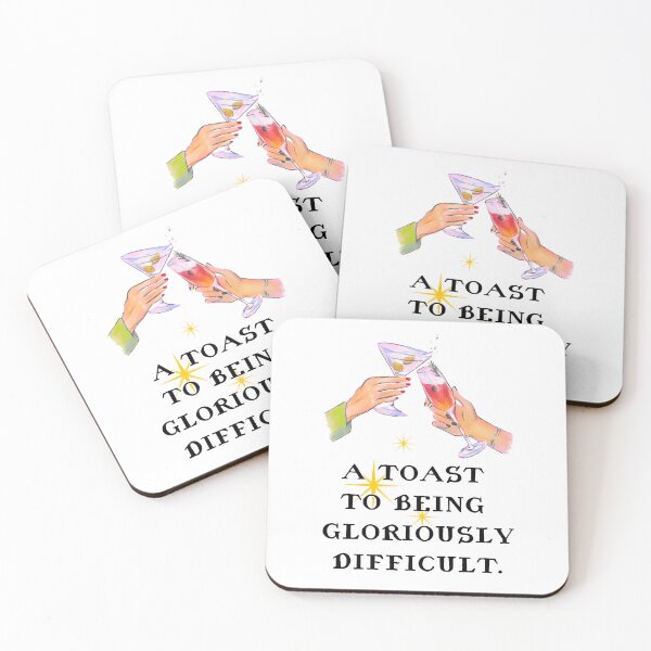 Item preview, A Toast to Being Gloriously Difficult – Defiant Cocktail Chaos Design designed and sold by Altered Array, LLC.