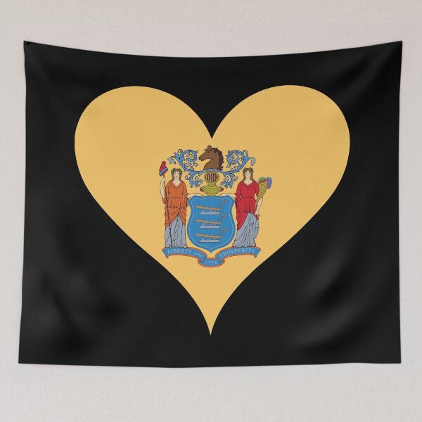 Item preview, New Jersey Heart Flag designed and sold by NTGUILTY.