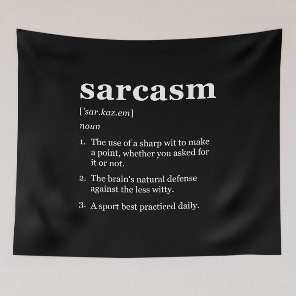 Item preview, Witty Sarcasm Definition | Dictionary Style designed and sold by 89BLACK.