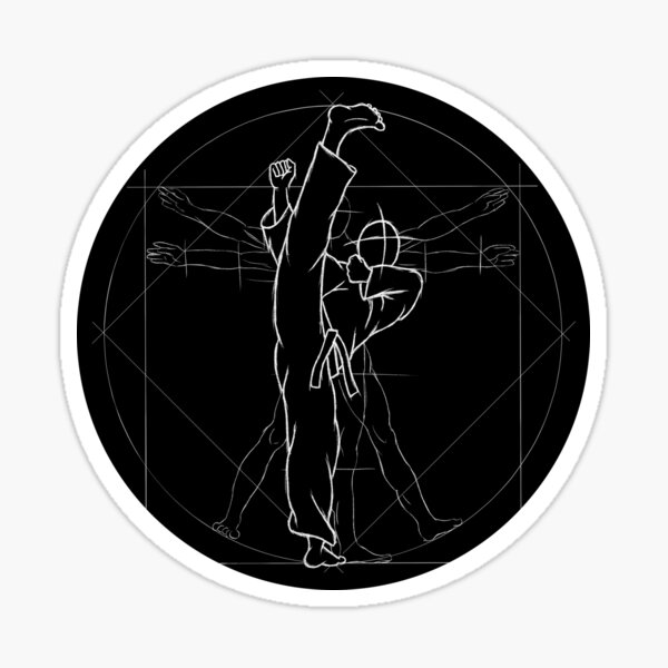 Aperçu de l'œuvre Tae Kwon Do Roundhouse Kick Homme de Vitruve créée et vendue par Skizzenmonster.