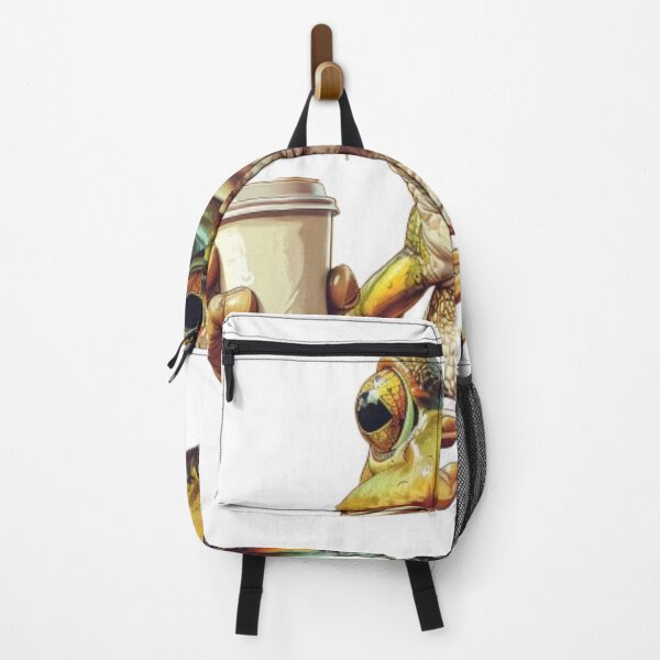 Item preview, “Grumpy Coffee Frog” designed and sold by AlexLineArt.