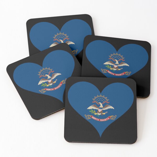 Item preview, North Dakota Heart Flag designed and sold by NTGUILTY.