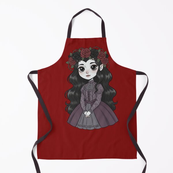 Item preview, Cute Flower Crown Vampire Girl – Kawaii Halloween Character designed and sold by hiraum.