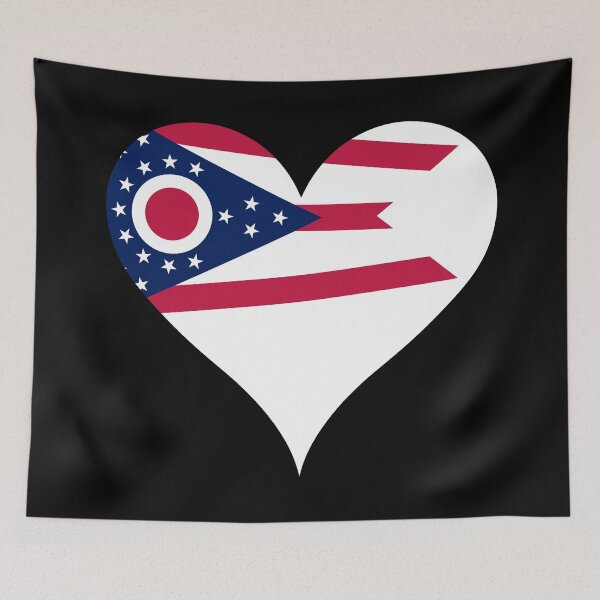Item preview, Ohio Heart Flag designed and sold by NTGUILTY.