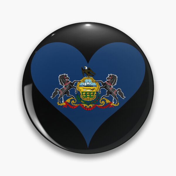 Item preview, Pennsylvania Heart Flag designed and sold by NTGUILTY.