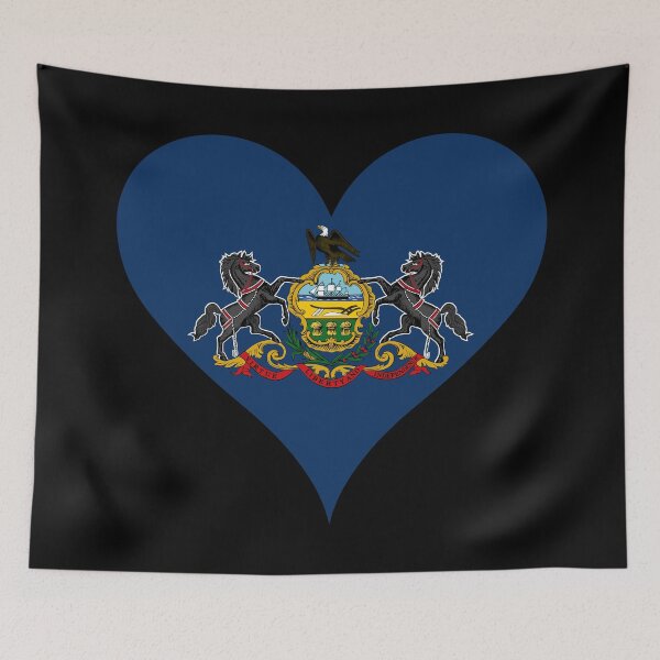 Item preview, Pennsylvania Heart Flag designed and sold by NTGUILTY.