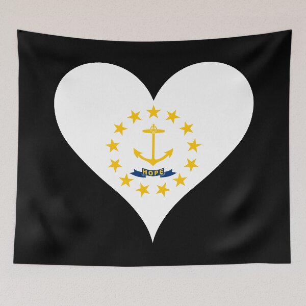 Item preview, Rhode Island Heart Flag designed and sold by NTGUILTY.