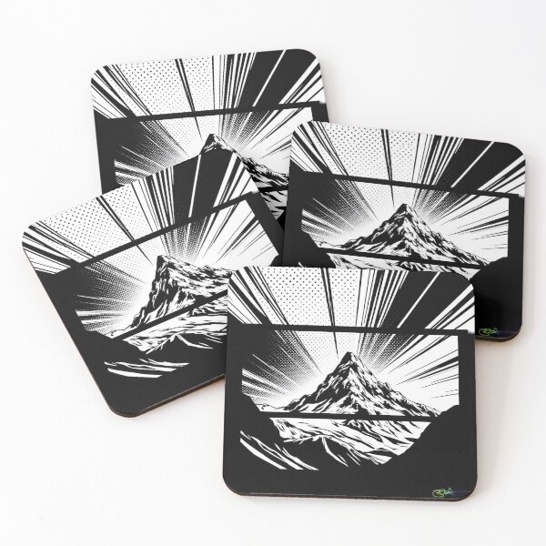 Item preview, Pop Art Mountain Landscape Love - Shadow Burst Mountain Power designed and sold by Benito Del Ray.