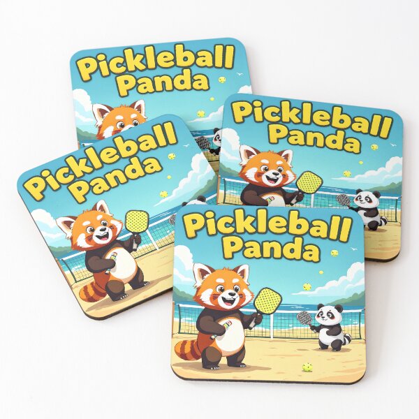 Item preview, Pickleball Red Panda Giant Panda Duo  designed and sold by SmashingDeals.