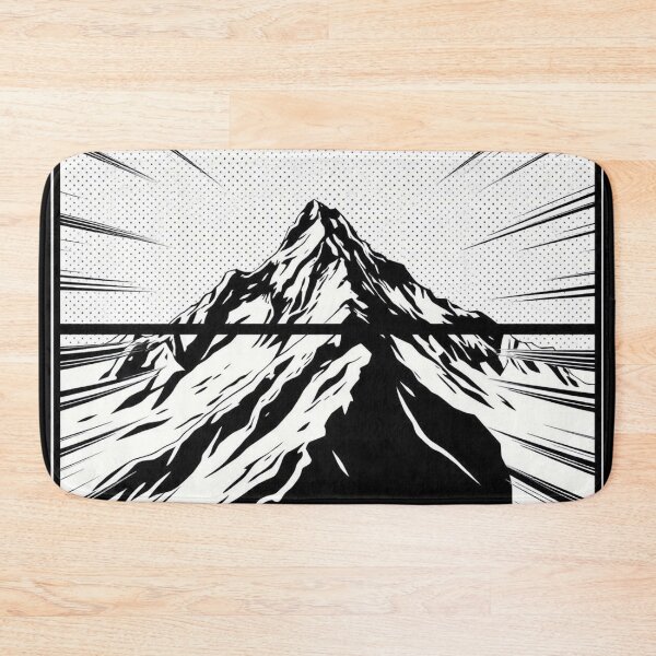Item preview, Pop Art Mountain Landscape Love - Manga Radiance Mountain Summit designed and sold by Benito Del Ray.