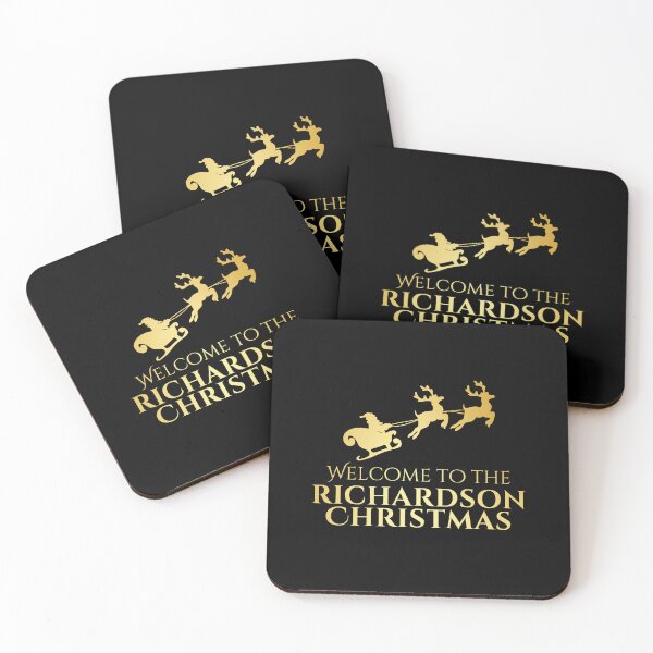 Item preview, Welcome to the Richardson Christmas – Gold Family Name designed and sold by buglevel.