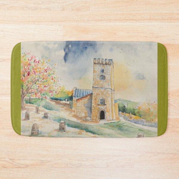 Item preview, St Peter's Buckland in the Moor(watercolour + AI) designed and sold by artsmeow.
