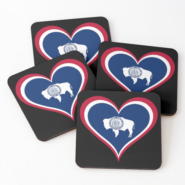 Item preview, Wyoming Heart Flag designed and sold by NTGUILTY.