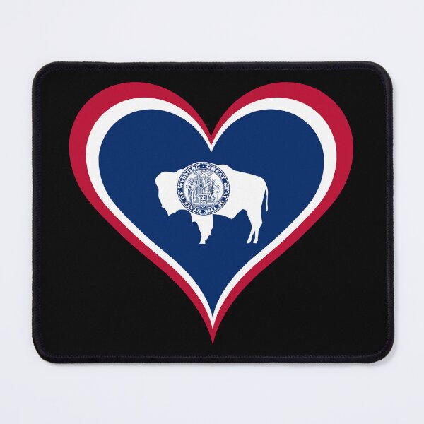 Item preview, Wyoming Heart Flag designed and sold by NTGUILTY.