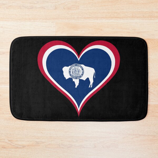 Item preview, Wyoming Heart Flag designed and sold by NTGUILTY.