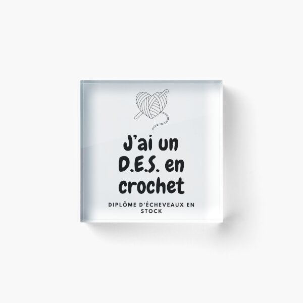 Item preview, I have a bachelor's degree in (reverse) crochet. designed and sold by Fil-de-Cristal.
