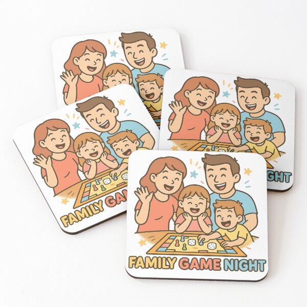 Artikelvorschau, Familienspielabend-Spaß-Cartoon entworfen und verkauft von Design Express.