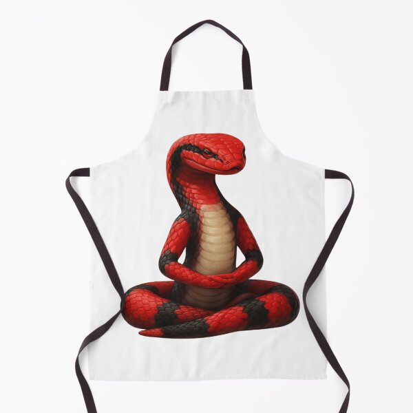 Item preview, Silent Coil – Meditating Red & Black Snake designed and sold by Purdiole-art.