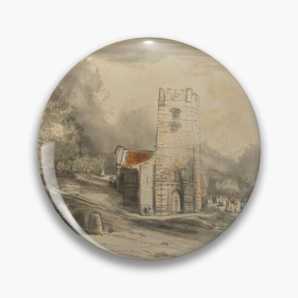 Item preview, St Peter's Buckland in the Moor2(watercolour + AI) designed and sold by artsmeow.