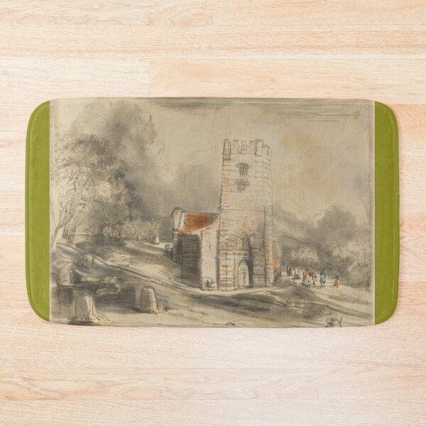 Item preview, St Peter's Buckland in the Moor2(watercolour + AI) designed and sold by artsmeow.