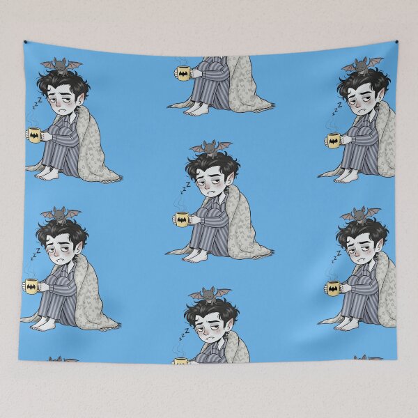 Item preview, Sleepy Vampire in Pajamas – Cute Halloween Character designed and sold by hiraum.