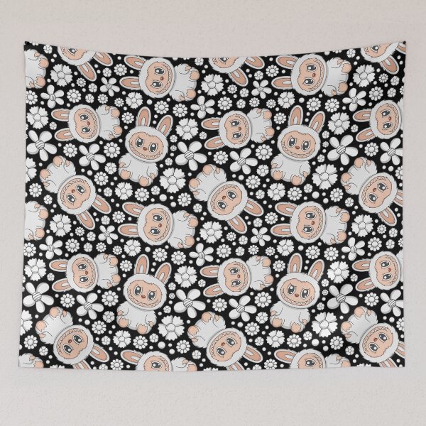 Item preview, Labubu Cute Monster Seamless Pattern designed and sold by Kubala Designs.