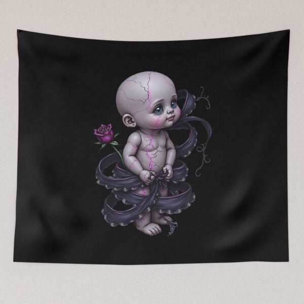 Item preview, The Cracked Porcelain Cherub designed and sold by kookyswardobe.