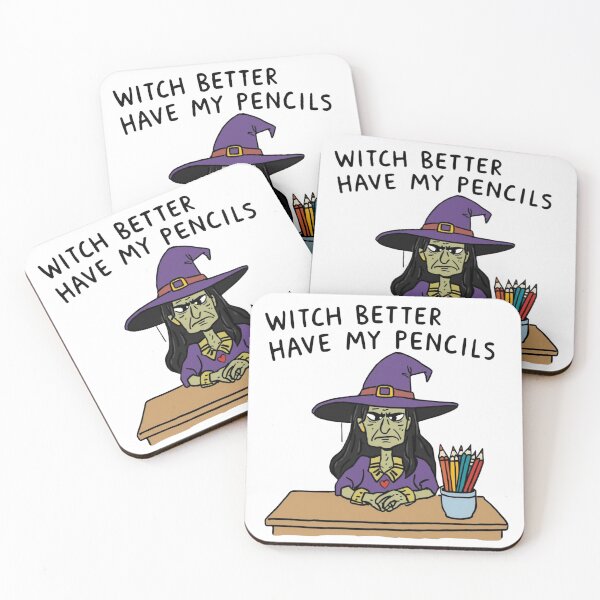 Item preview, Witch Better Have My Pencils – Funny Halloween Teacher Design designed and sold by jelonkaa.