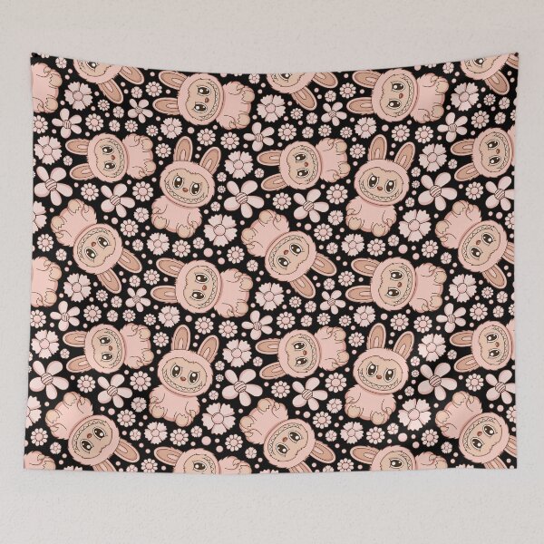 Item preview, Labubu Cute Monster Seamless Pattern designed and sold by Kubala Designs.