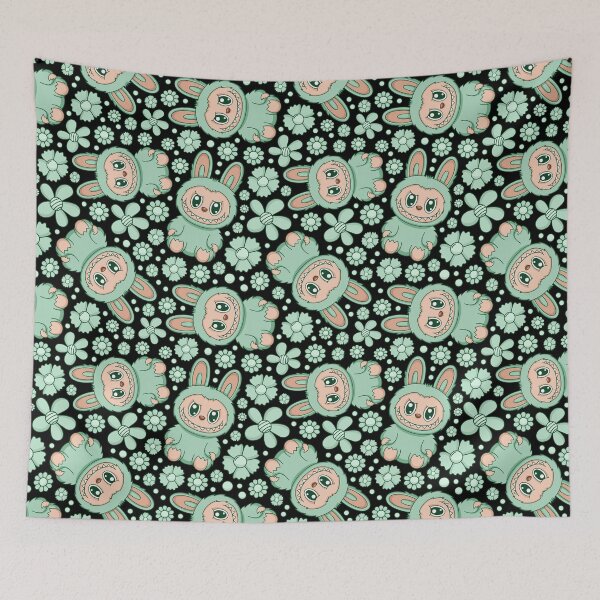 Item preview, Labubu Cute Monster Seamless Pattern designed and sold by Kubala Designs.