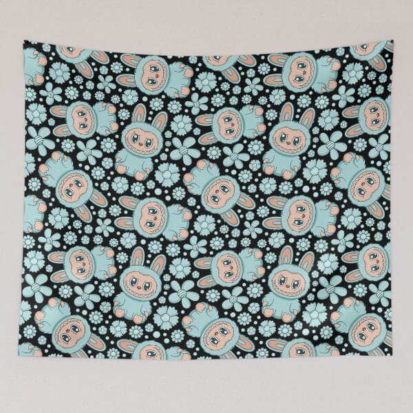 Item preview, Labubu Cute Monster Seamless Pattern designed and sold by Kubala Designs.