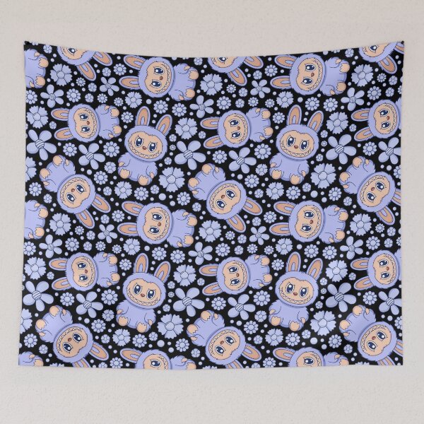 Item preview, Labubu Cute Monster Seamless Pattern designed and sold by Kubala Designs.