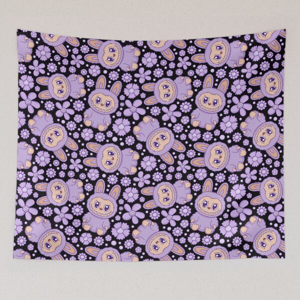 Item preview, Labubu Cute Monster Seamless Pattern designed and sold by Kubala Designs.