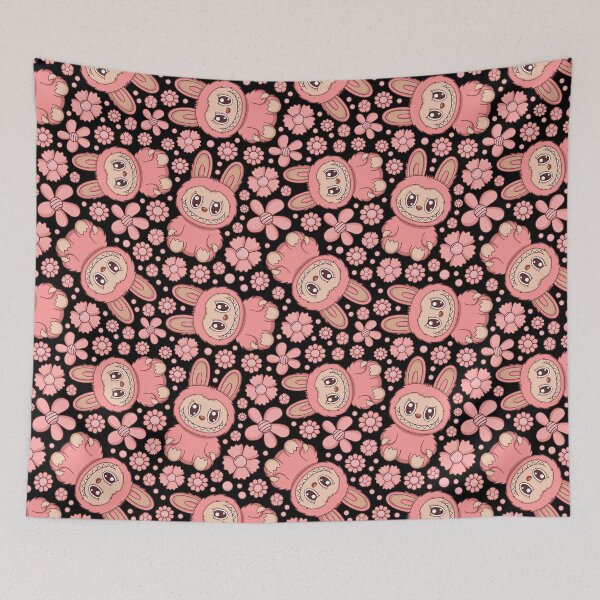 Item preview, Labubu Cute Monster Seamless Pattern designed and sold by Kubala Designs.