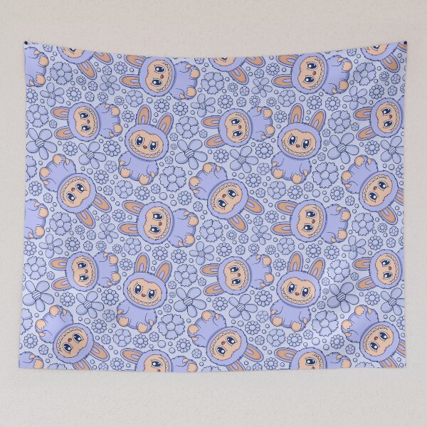 Item preview, Labubu Cute Monster Seamless Pattern designed and sold by Kubala Designs.