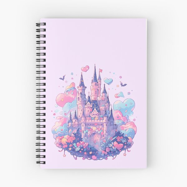 Item preview, Magical dreamy pink princess castle in the clouds designed and sold by WoollenLlama.