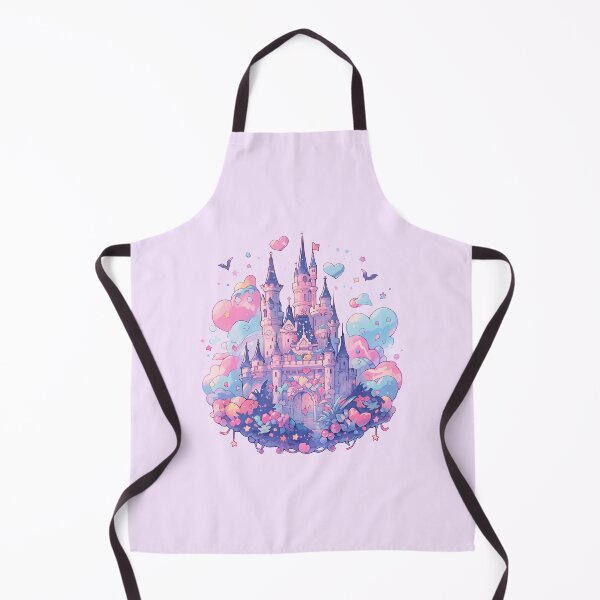 Item preview, Magical dreamy pink princess castle in the clouds designed and sold by WoollenLlama.