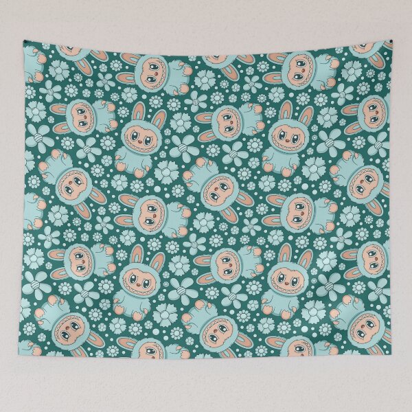 Item preview, Labubu Cute Monster Seamless Pattern designed and sold by Kubala Designs.