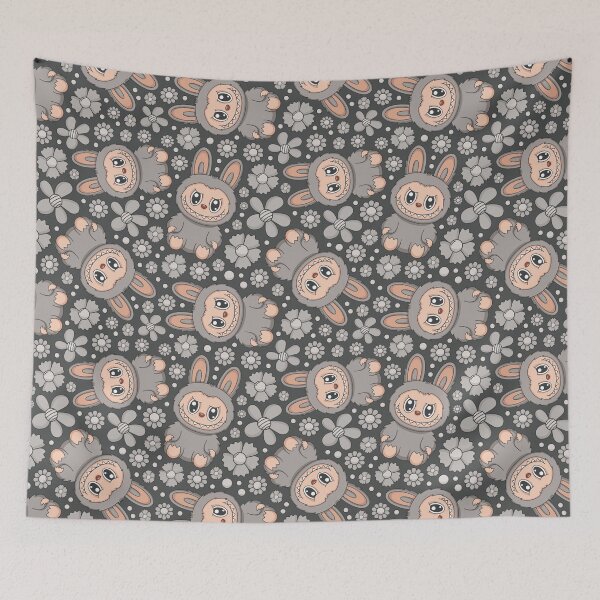 Item preview, Labubu Cute Monster Seamless Pattern designed and sold by Kubala Designs.