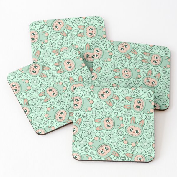 Item preview, Labubu Cute Monster Seamless Pattern designed and sold by Kubala Designs.