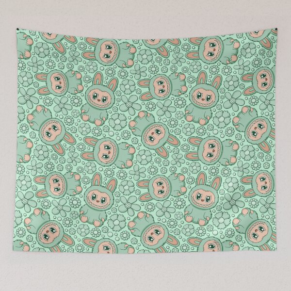 Item preview, Labubu Cute Monster Seamless Pattern designed and sold by Kubala Designs.