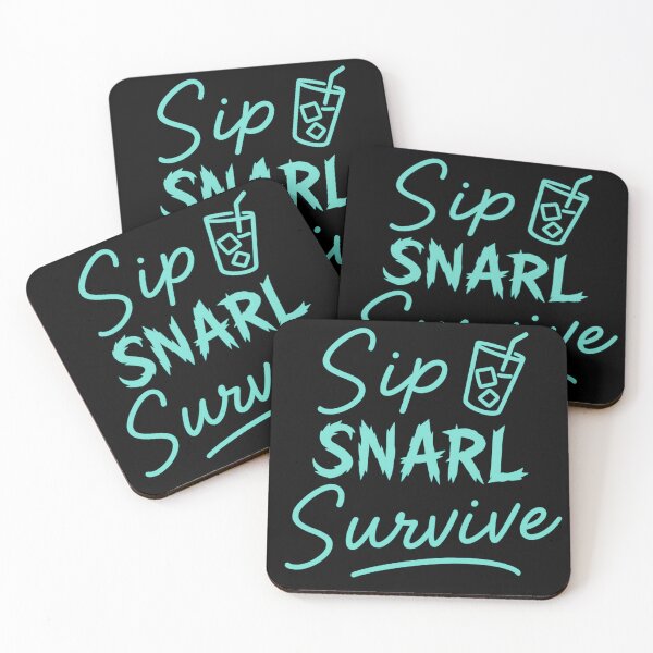 Item preview, Sip, Snarl, Survive – Feral Neon Design designed and sold by Altered Array, LLC.
