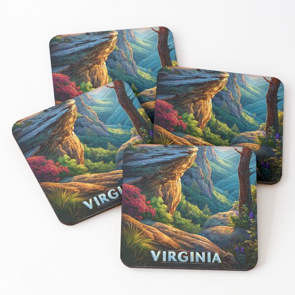 Item preview, Travel poster of a Breathtaking Virginia Landscape at Sunset Glory designed and sold by Artessie.