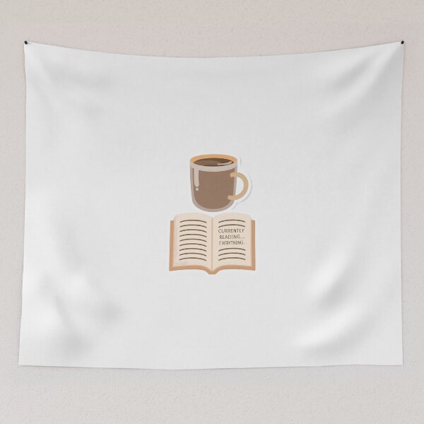 Item preview, Currently Reading… Everything – Cozy Book Tee designed and sold by Merch By Style.
