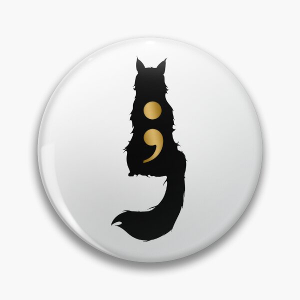 Item preview, The Pawtistics Semi-Colon designed and sold by The Pawtistics.